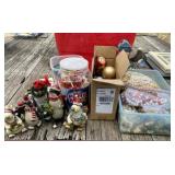 Tote Full of Holiday Decorations