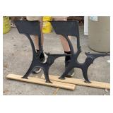 Cast Aluminum School Desk Frame