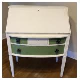 Painted Drop Front Secretary Desk