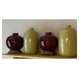 4 - Decorative Pottery Vases