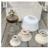 Oil Lamp and Antique Light Fixtures