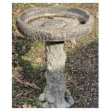2 pc Concrete Birdbath