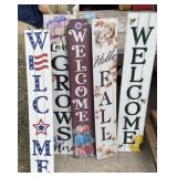 5 - 4' Welcome Signs