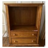 Open Front 2 Drawer Cupboard