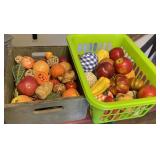 Wood Box and Basket Full