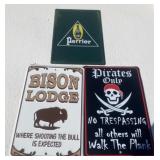 3 - Metal Signs