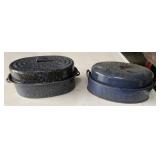2 - Graniteware Roasting Pans