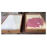 2 - 20 1/2" x 31" Display Cases