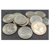 14 1976 Ike Bicentennial Dollars