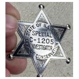 Illinois Dept of Conservation Badge