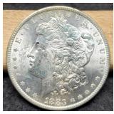 1883-O Morgan Silver Dollar, BU