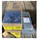 2 - Square D 30 Amp Safety Switches
