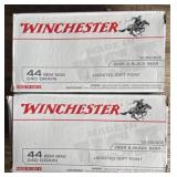 100 rnds Winchester .44 Mag Ammo
