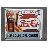 Pepsi-Cola Porcelain Sign