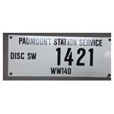 Badmouthing Station Service Porcelain Sign