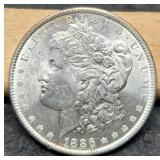 1886 Morgan Silver Dollar, BU