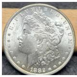 1882 Morgan Silver Dollar, BU