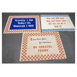 3 - Cardboard Purina Signs