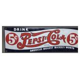 Pepsi-Cola Porcelain Sign