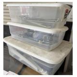 3 Small Totes Shelf & Peg Hooks