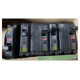Box of Square D Breakers