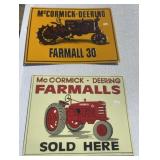 2 - Metal McCormick Signs
