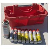 Butane Fuel and Plastic Carrier