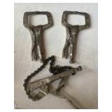 Vise Grip, Clamps & Wrench