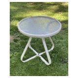 20" Glass Top Patio Table