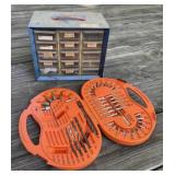 Hardware Cabinet and Drill Bits