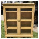 2 Door Glass Front Bookcase/Curio