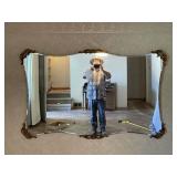 Approx 40" x 64" Beveled Wall Mirror