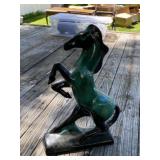Ceramic Rearing Stallion Figure
