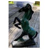 Ceramic Rearing Stallion Figure