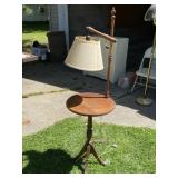 Duncan Phyfe Table with Floor Lamp