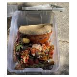 Tote Full of Fall Decorations