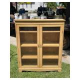 2 Door Glass Front Bookcase/Curio