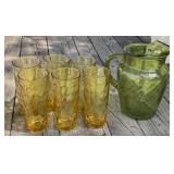 Pitcher and 6 Glasses