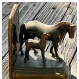 Brass Horse Bookend
