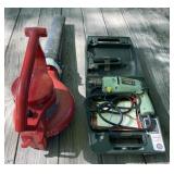 Power Drill and Lawn Blower
