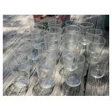 19 - Etched Grape Pattern 4" Glasses