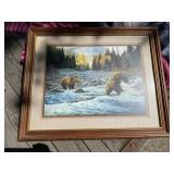 Framed Bear Print