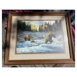Framed Bear Print