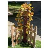 Fall Corner Picket Display