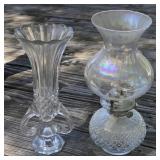 Oil Lamp and Vase
