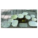 Large Lot of Corningware and Dishes