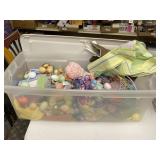 Tote Full of Easter Decorations