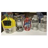 Lanterns & Minnow Bucket