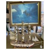 Aviation Print & Wood Ship
