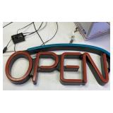 Lighted Open Sign , Works